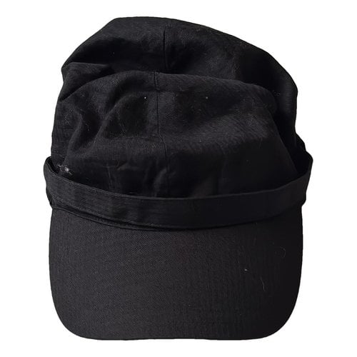 Pre-owned Y-3 By Yohji Yamamoto Cloth Hat In Black