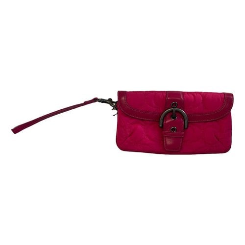 Pre-owned Coach Clutch Bag In Pink