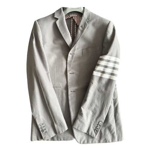 Pre-owned Thom Browne Suit In Grey