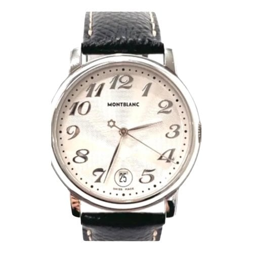 Pre-owned Montblanc Meisterstuck Watch In Silver