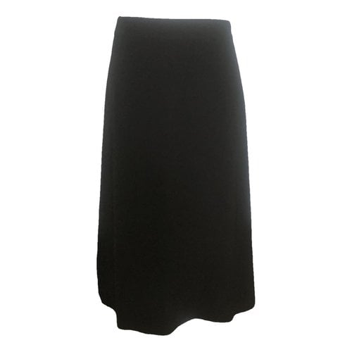Pre-owned Maison Margiela Silk Mid-length Skirt In Black