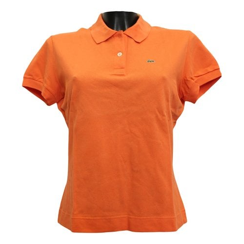 Pre-owned Lacoste Polo In Orange
