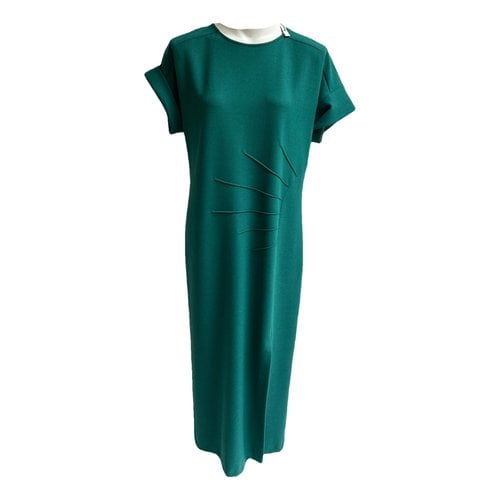 Pre-owned Caroline Biss Maxi Dress In Green