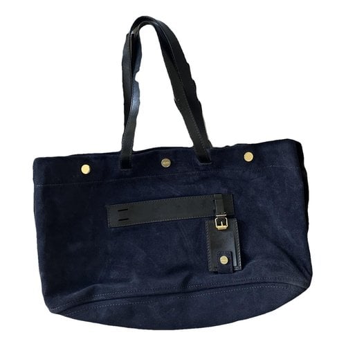 Pre-owned Kenzo Leather Tote In Blue