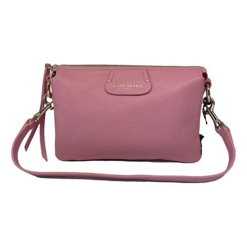 Pre-owned Lancaster Leather Crossbody Bag In Pink