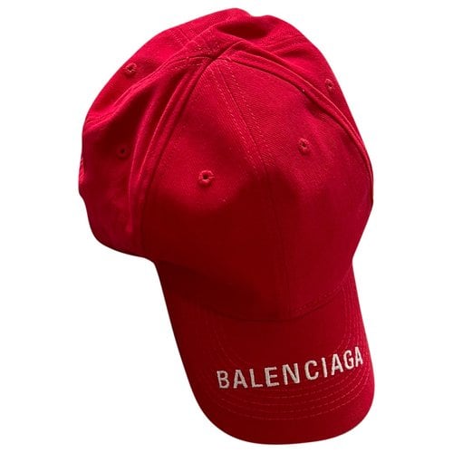 Pre-owned Balenciaga Hat In Red