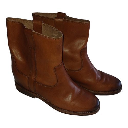 Pre-owned Isabel Marant Leather Boots In Brown