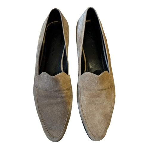 Pre-owned Khaite Leather Flats In Beige