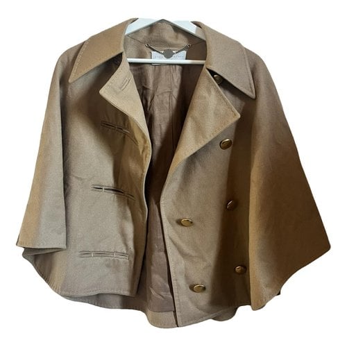 Pre-owned Stella Mccartney Cashmere Coat In Camel