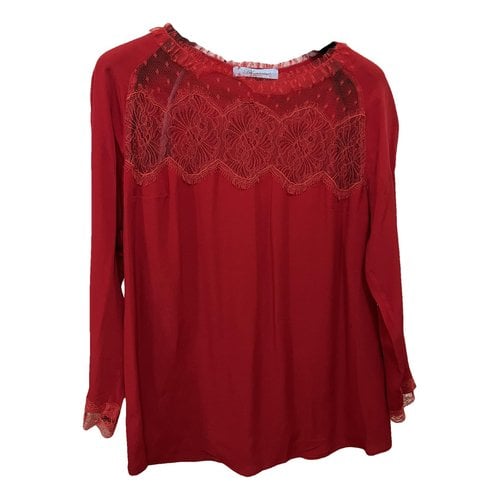Pre-owned Blumarine Silk Blouse In Red