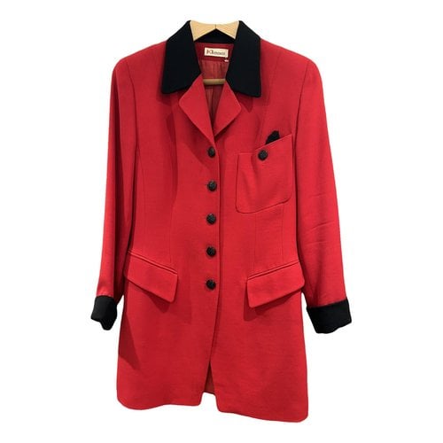 Pre-owned Karl Lagerfeld Wool Blazer In Red
