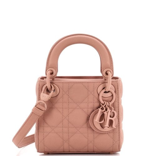 Pre-owned Dior Leather Handbag In Pink