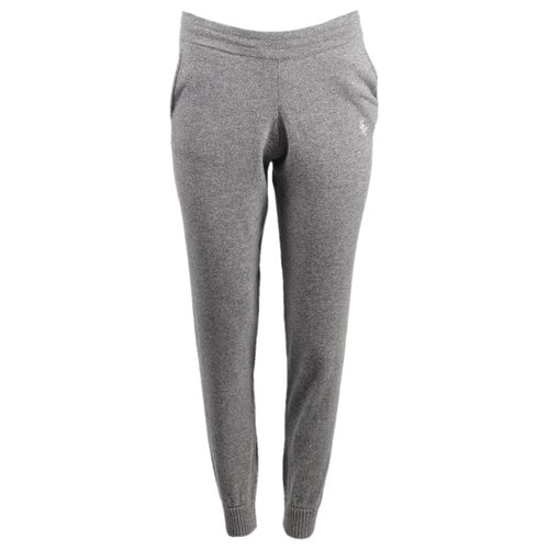 Pre-owned Sporty And Rich Cashmere Trousers In Grey