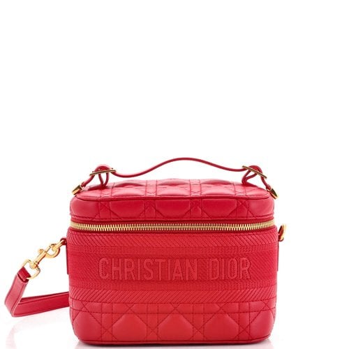 Pre-owned Dior Leather Crossbody Bag In Red