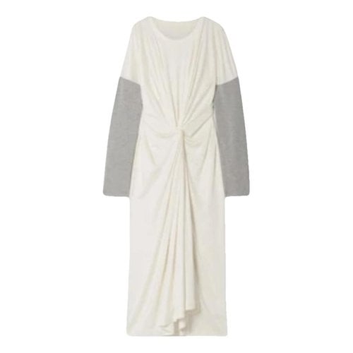 Pre-owned Mm6 Maison Margiela Maxi Dress In White
