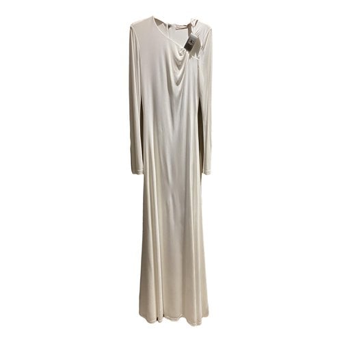 Pre-owned Christopher Kane Maxi Dress In Ecru