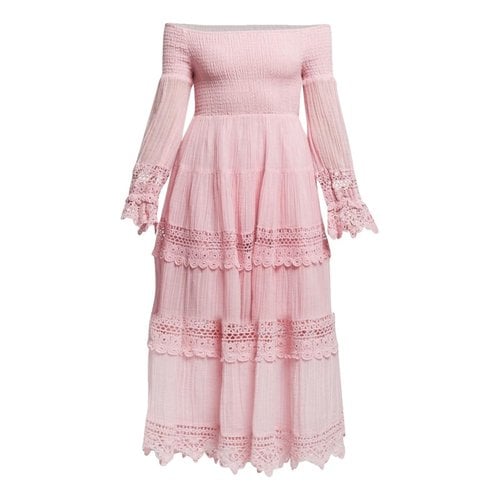 Pre-owned Guess Maxi Dress In Pink
