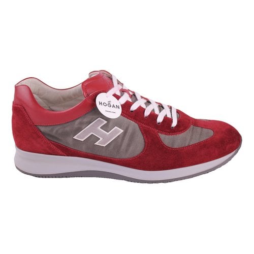 Pre-owned Hogan Leather Low Trainers In Red