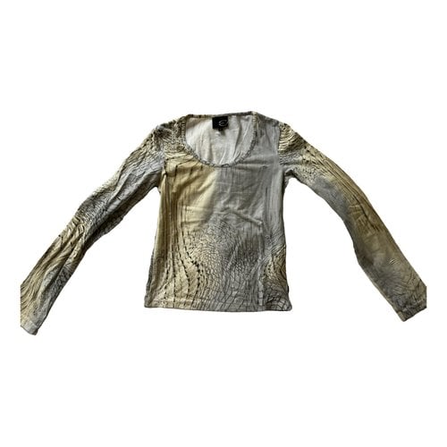 Pre-owned Just Cavalli T-shirt In Camel