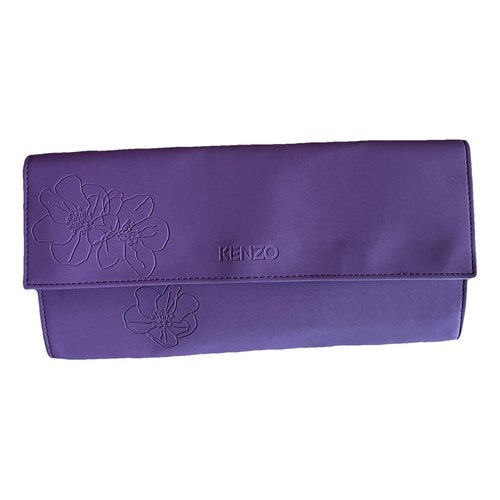 Pre-owned Kenzo Clutch Bag In Purple