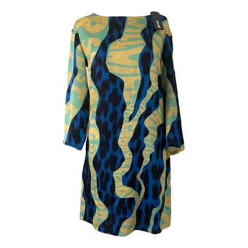 Pre-owned Just Cavalli Mid-length Dress In Green