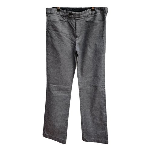 Pre-owned Joseph Straight Pants In Grey