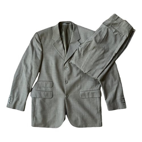 Pre-owned Balenciaga Wool Suit In Khaki