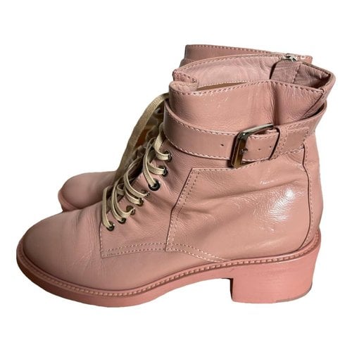 Pre-owned Laurence Dacade Leather Boots In Pink