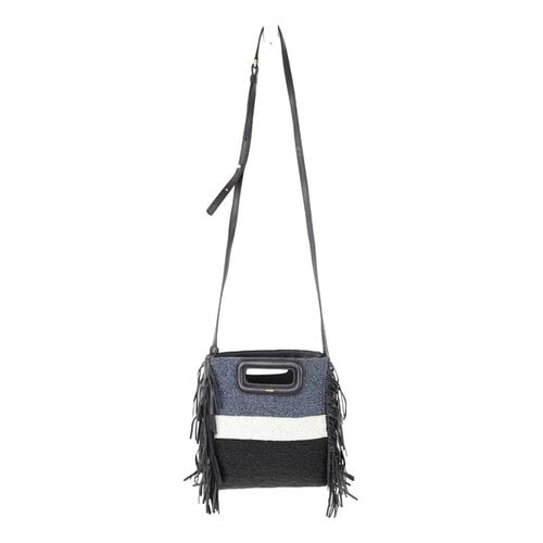 Pre-owned Maje Leather Crossbody Bag In Black