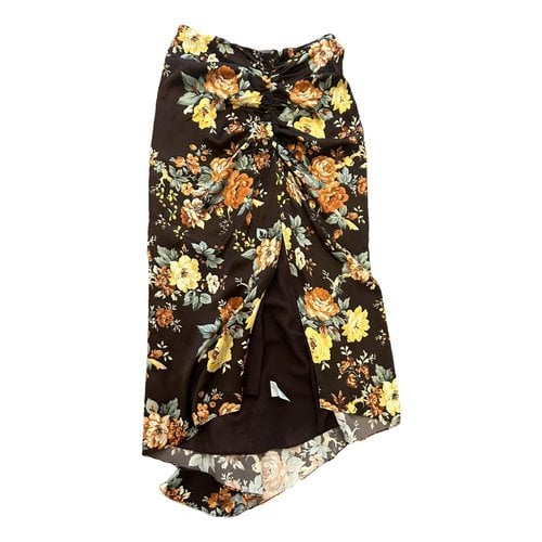 Pre-owned Veronica Beard Silk Mid-length Skirt In Brown