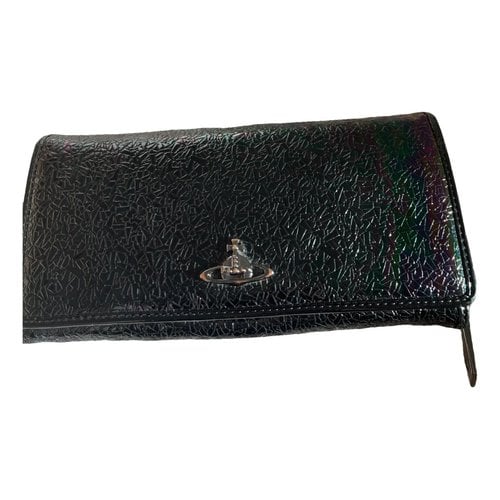 Pre-owned Vivienne Westwood Leather Wallet In Black