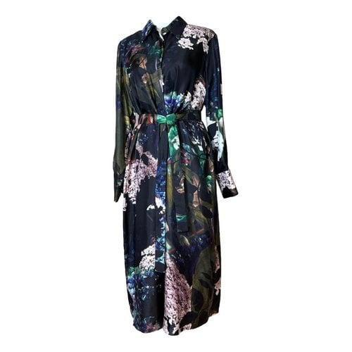Pre-owned Marina Rinaldi Silk Mid-length Dress In Multicolour