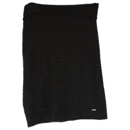 Pre-owned Patrizia Pepe Wool Mid-length Skirt In Black