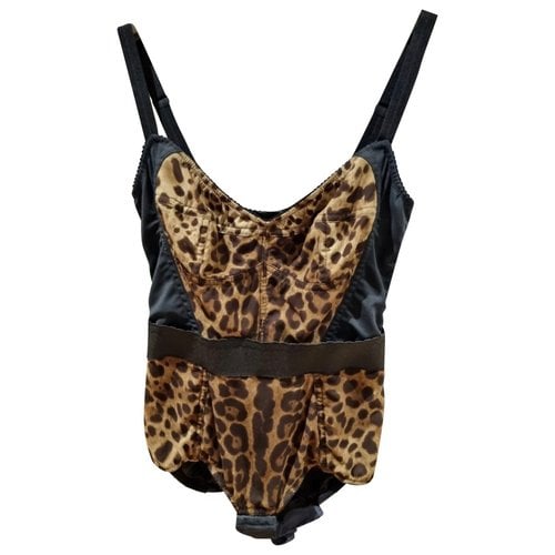 Pre-owned Dolce & Gabbana Silk Camisole In Brown