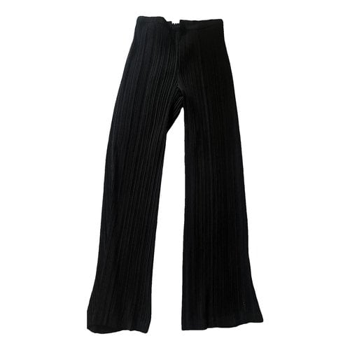 Pre-owned Issey Miyake Large Pants In Black