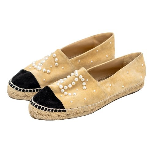 Pre-owned Chanel Espadrilles In Brown