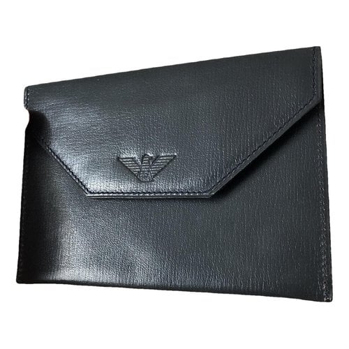 Pre-owned Giorgio Armani Leather Small Bag In Grey