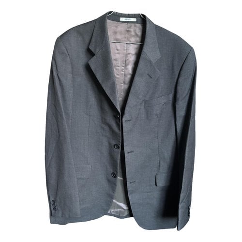 Pre-owned Kenzo Wool Suit In Grey