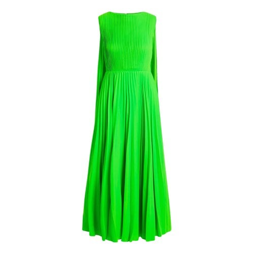 Pre-owned Valentino Glitter Maxi Dress In Green
