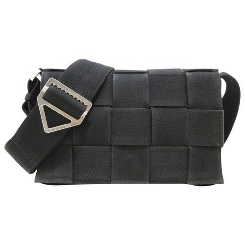 Pre-owned Bottega Veneta Cassette Handbag In Black