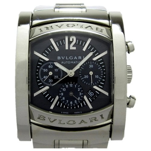 Pre-owned Bvlgari Assioma Watch In Silver