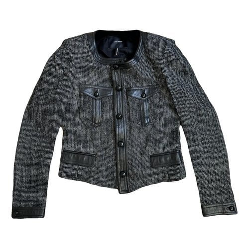 Pre-owned Isabel Marant Wool Short Vest In Black