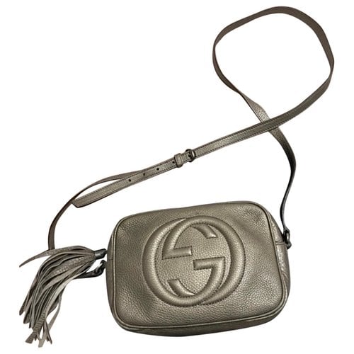 Pre-owned Gucci Soho Leather Crossbody Bag In Green