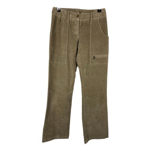 Pre-owned Prada Trousers In Brown