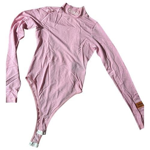 Pre-owned Heron Preston T-shirt In Pink