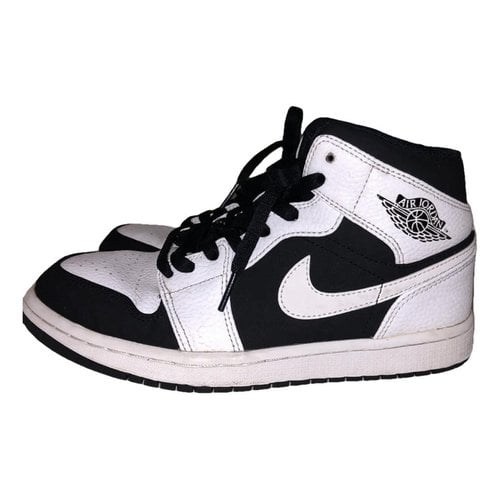 Pre-owned Jordan 1 Leather Boots In White
