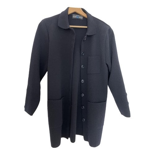 Pre-owned Saint James Wool Caban In Black