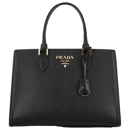 Pre-owned Prada Saffiano Leather Crossbody Bag In Black