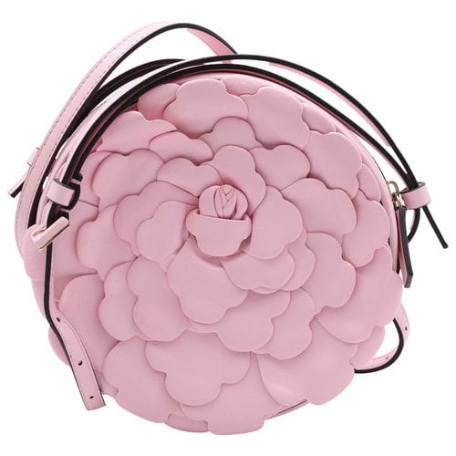 Pre-owned Valentino Garavani Atelier Leather Crossbody Bag In Pink