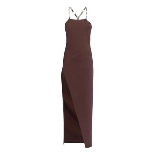 Pre-owned Attico Mid-length Dress In Brown